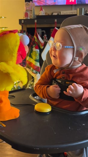 Jen | medical mama supporting medical mamas on Instagram: "Switch-Adapted Toys = Pure Magic for my kid! One of the coolest parts of raising a medically complex kid is getting to see what lights them up..what actually works for them, what gives them independence, what makes the world feel a little more theirs. This week Jaxson got a brand-new switch-adapted toy from @santaslittlehackers … and he is OBSESSED. 💛🎄 If you’re not familiar, switch-adapted toys are designed so kids with physical or mo