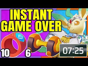 Double fully Stacked LEAFEON in under 3 Minutes takes over any Game | Pokemon Unite