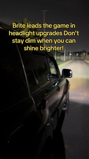 Brite leads the game in headlight upgrades 💡✨ Don’t stay dim when you can shine brighter! 🚘