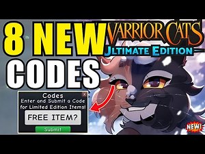 ❄️JANUARY UPDATE❄️ROBLOX WARRIOR CATS CODES 2026 - WARRIOR CATS ULTIMATE EDITION CODES - WCUE CODE