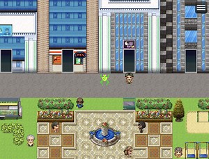 Frogger set in a dense, walkable city