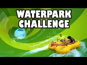 Water Park Challenge at Aquatica with Giant Water Slides. Totally TV