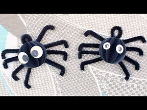 Simple Spider Craft - Paper and Pipe Cleaner Spider Craft for Kids