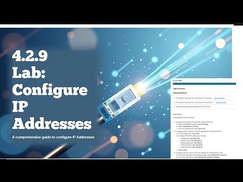 Networking+ LAB 4.2.9 | Configure IP Addresses