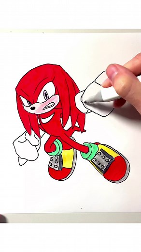 Step-by-Step Guide on Drawing Knuckles the Echidna from Sonic Prime