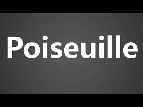 How to Pronounce Poiseuille
