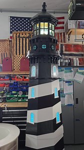 109 reactions · 21 shares | Custom-made for personal or business use 12 to 16 foot lighthouses.. Brighten up 2026 with a Big new Lighthouse. Taking orders for 2026. High powered rotators available. All pvc. Stone features. Customized.. BAY CREEK Crafts Fire Island Lighthouse Montauk Point Lighthouse Split Rock Lighthouse Cape Hatteras National Seashore Conch Tour Train LongIsland.com | BAY CREEK Crafts | Facebook