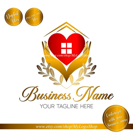 Home Care Logo Design | Senior Care & Caregiver Logo | Nurse Home Health Logo | Custom Digital Branding - Etsy