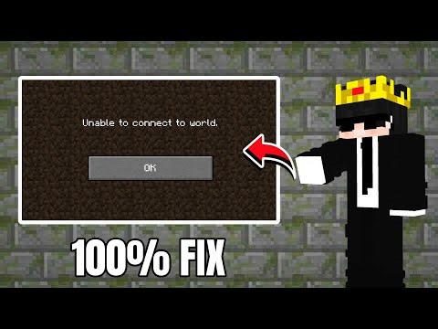 How to Fix Unable to Connect to World in Minecraft PE (100% Fix)