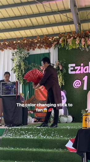 1.8K views · 43 reactions | The color changing stick to fan節 #magician #fypシ゚ #reelsviral2025 #followersreelsfypシ゚viralシfypシ゚viralシ #fbreelsfypシ゚viralシ #ToGodBeTheGlory | Edmund Combate | Facebook