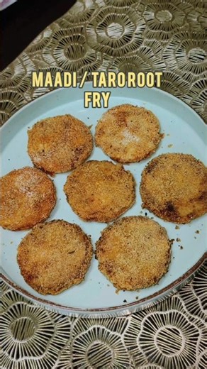 Taro root/ Arbi/ Maadi Rava Fry #taroroot #maadi #arbi #ravafry #viral #youtubeshorts #shortsfeed