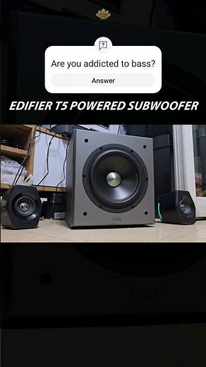 Edifier T5 Powered Subwoofer #edifier #subwoofer #bass‪@EdifierGlobal‬