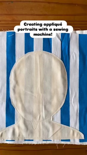 Creating appliqué faces with a sewing machine. This one is for older kids and takes a bit of work to build up all the layers. Happy crafting friends! | Mini Mad Things