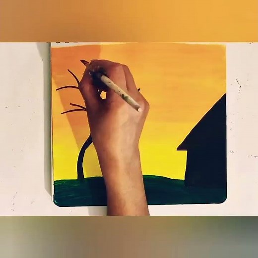 #Amazing arylicpainting arts beginners satisfying video step by step easy method #shortsvideo