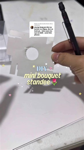 Mini Bouquet Standee Insert Tutorial for Keychain Boxes