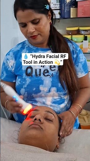 ✨ Hydra Facial RF Tool Magic 🔥 | Instant Glow & Tight Skin | Salon Treatment Shorts
