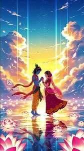 “Radha Krishna Divine Love Artwork | Spiritual Romantic Art | Hindu God Digital Illustration” #shots