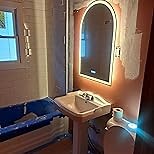 STARLEAD 28" LED-Bathroom-Mirror-with-Lights, Wall-Mounted with Bluetooth Speaker, Anti-Fog, 3 Color Temperature, Dimmable Brightness, Waterproof, Tempered Glass, Frontlit & Backlit, Round