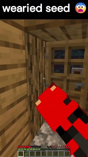 This Minecraft seed is too weird 😨 #minecraft #minecraftshorts