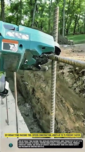 DIY rebar tying machine tool speeds construction joints up to 75 percent faster