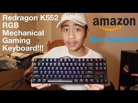 Redragon K552 RGB Mechanical Keyboard (UNBOXING+REVIEW) (Outemu Blue Switches)!!