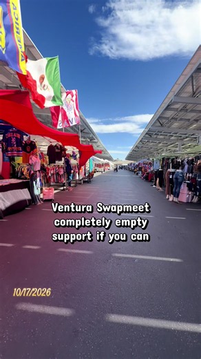 Swapmeet in Ventura Ca completely empty do to frequent ice presence around Ventura County #fyp #venturaswapmeet #supportsmallbusiness