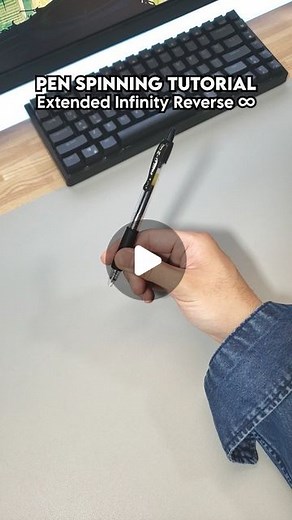 Ryzing Spins on Instagram: "Learn the Extended Infinity Reverse! ♾️ If you enjoy this tutorial, check out the highlight in my profile. I compile all the tutorials I've made. 👌 My bio contains my linktree social link (YouTube, Tiktok, etc.) check it out! 🙌 Don't forget to follow me @ryzingspins to see more cool tricks and tutorials! Let's learn pen spinning together! 🤝 #penspin #penspinning #tricks #tutorial #howto #contactjuggling #pen #infinity #pentricks #foryou"