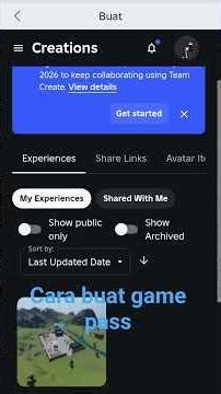 cara buat game pass di Roblox