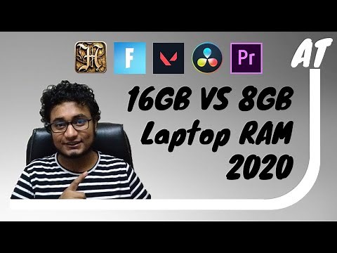 16GB vs 8GB laptop RAM for gaming and productivity (2020)