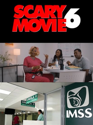 Se dice que #scarymovie6 se inspiró en el #IMSS para grabar esta escena 🤣 #imssbienestar #scarymovie #horror