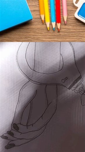 easy lock hand drawing#shorts#short#short video