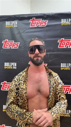 WWE on Instagram: "@wwerollins’ @topps WWE Chrome Card pack was stacked 😮‍💨"