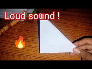 how to make a paper bomb🔥, homemade paper popper easy , Very loud sound