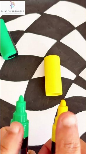 Creating Stunning Art with Posca Markers | Quick & Creative Shorts 🎨✨