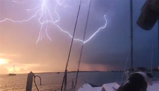 Epic lightning strike on video. Sent In by Noah. M | Tim's Severe Weather