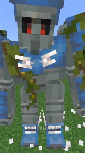 wally | iron golem/poppy farm in minecraft #minecraft #minecraftmemes #minecraftbuilds | Instagram