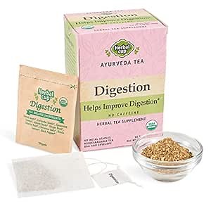 Herbal Cup Ayurveda Balanced Tea, Organic Health & Body Focused Teas, No Caffeine Herbal Supplement (Digestion, 16 Count (Pack of 1))