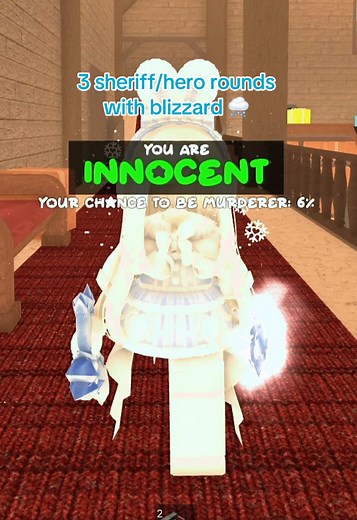 Murder Mystery 2 Gameplay: 3 Sheriff Rounds in Blizzard