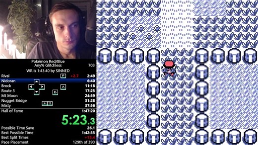 Pokemon Red/Blue Any% Glitchless Speedrun