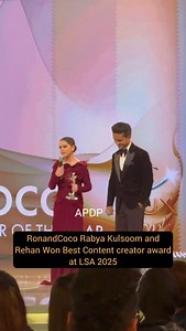 392K views · 6.4K reactions | Our most favorite content creator duo @ronandcoco_ #RabyaKulsoom and #rehannazim won Best Digital Content Creator award at Lux Style Awards 2025 , most deserving no doubt ❤️ | All Pakistan Drama Page | Facebook