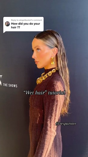 Replying to @abigailbanks1 Wet Hair Tutorial with @tresemme Pro Infusion Volume Wash & Care range 🖤 #TRESpartner #nyfw #fluidhair #TRESProInfusion #wethairlook #hairtutorial #hairtips #celebrityhairstylist #TRESnyfw