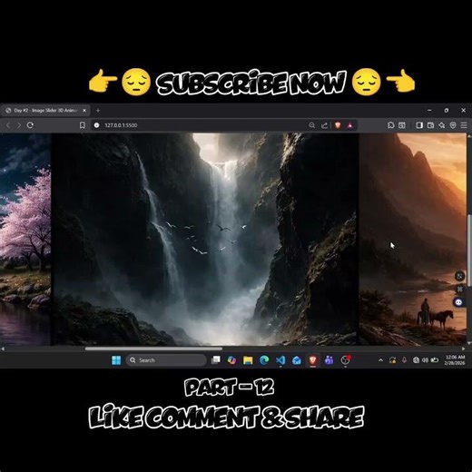 WEB PAGE DESIGN & DEVELOPMENT COURSE THE HTML CSS AND JAVASCRIPT PROJECT PART - 12 #holi #holiday