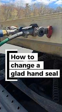 Glad Hand seal on a Tractor Trailer CMV