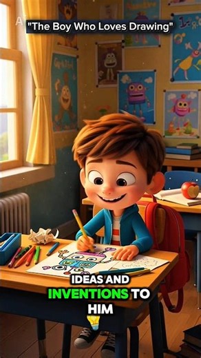 The Boy Who Loves Drawing | Watch Animated Inspiring Stories #shorts #animatedstory #inspiring
