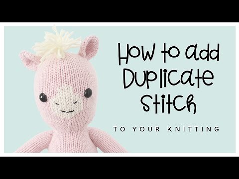 How to add duplicate stitch to your knitting