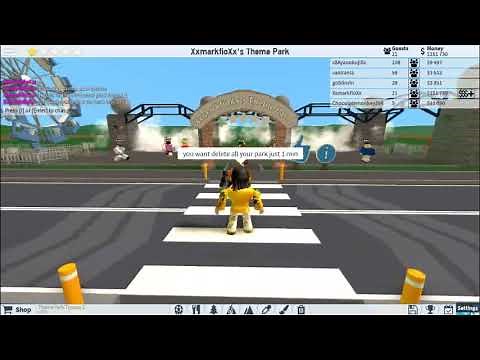 How to delete everything in Theme Park Tycoon 2