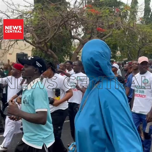 ADC supporters have gathered at the INEC office in Abuja in protest, chanting “Tinubu must go.”Watch 👇🏿