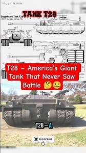 T28 – America’s Giant Tank That Never Saw Battle 🤐 #history #military #tank #technology #trending