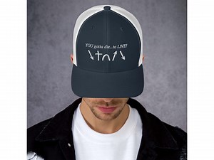 Gospel Symbols Embroidered Christian Hat: Phil Robertson Quote "you Gotta Die...to Live" - Etsy