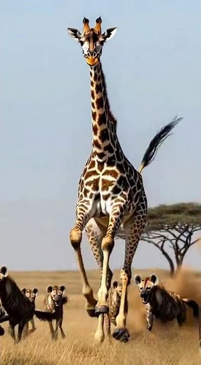 The Moment a Giraffe Delivers a Powerful Kick That Shocks Everyone